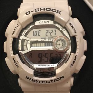 White G Shock watch